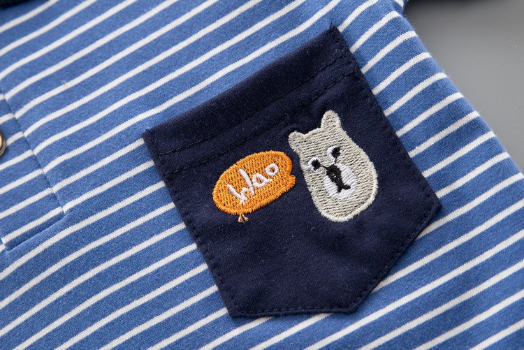 Bộ đồ bé trai kẻ sọc phong cách Hàn Quốc - Bộ quần áo bé trai từ 9-18kg