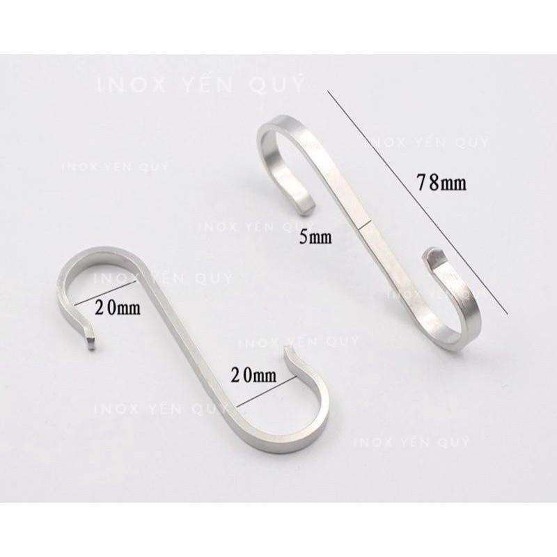 Móc treo đồ chữ S lồng ống inox phi 16 và 19 inox304