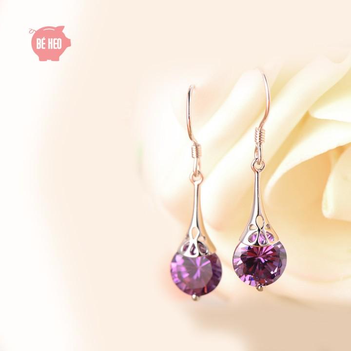 Bông tai nữ giọt nước - Trang sức Bé Heo BHBT447