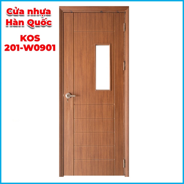 Cửa Nhựa Hàn Quốc ABS KOS 201-W0901 - Cửa Nhựa ABS Chất Lượng Cao Cấp, Mang Vẻ Đẹp Hiện Đại, Phong Cách Hàn Quốc, Chịu Nước Tốt,  Chống Mối Mọt- Chưa Kèm Phụ Kiện - Giahuydoor