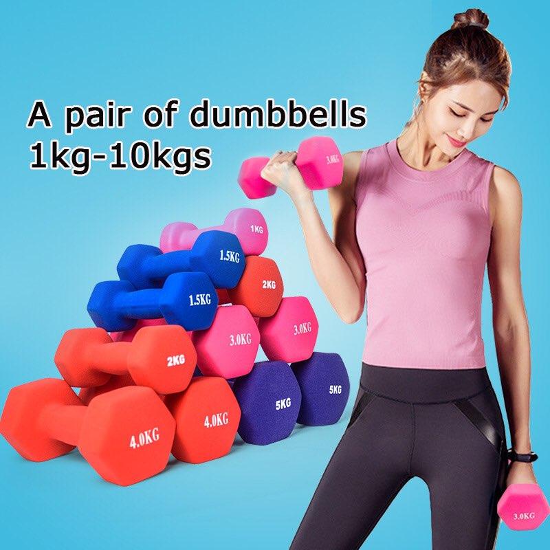 Bộ Tạ Tay 1kg Cho Bé Bọc Cao Su Sần Chống Trơn Lõi Thép Cao Cấp