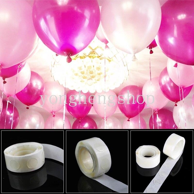 Cuộn 100 Điểm Dán Bong Bóng Trang Trí Tiệc Sinh Nhật/Đám Cưới