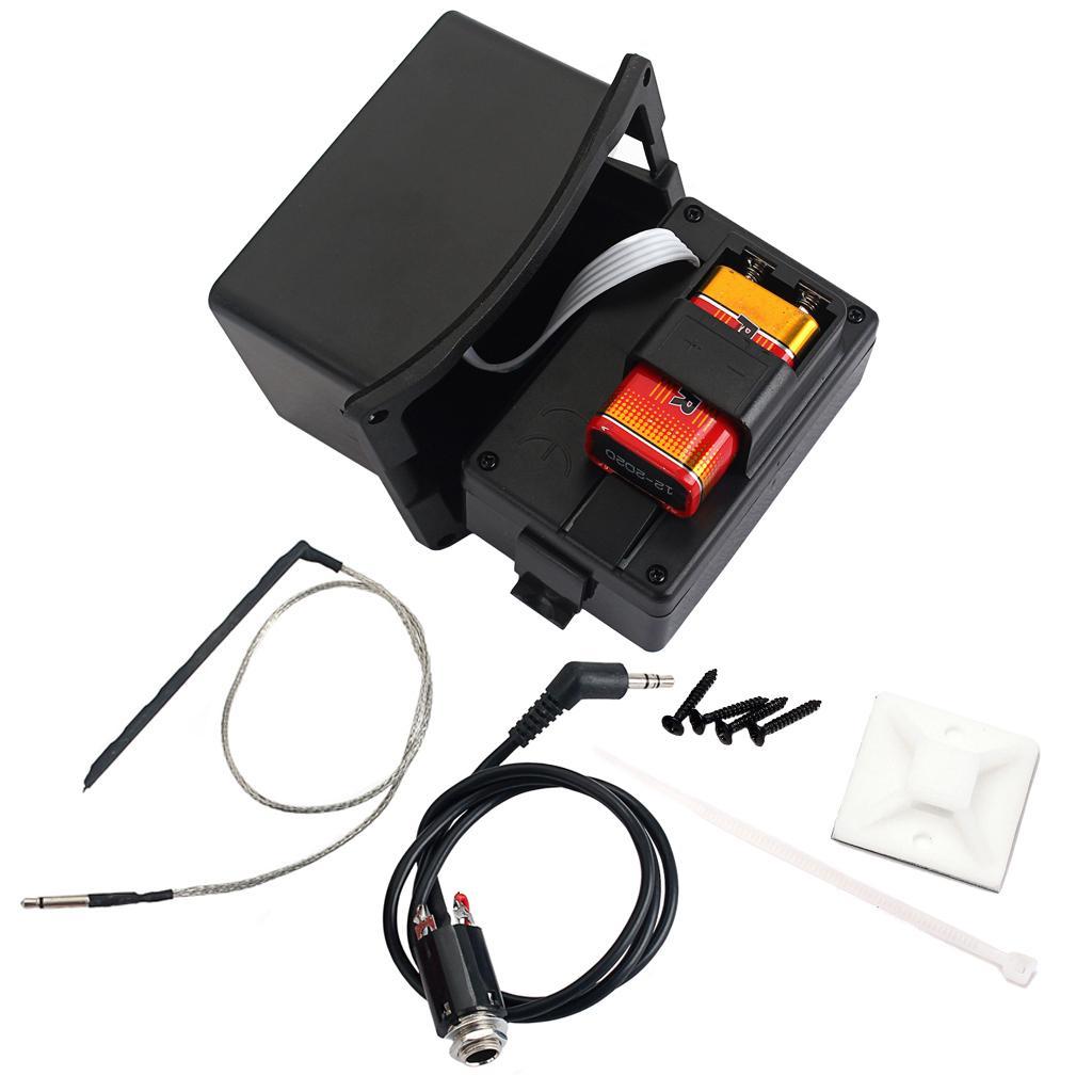 Acoustic Guitar 5-Band EQ Equalizer Guitar Preamp Piezo Pickup 12dB