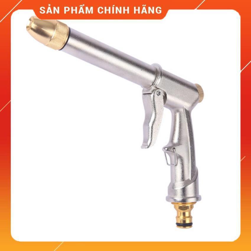 Bộ vòi xịt nước tưới cây đa năng tăng áp lực nước kèm dây tưới dạng lò xo co dãn 810814 loại 10m