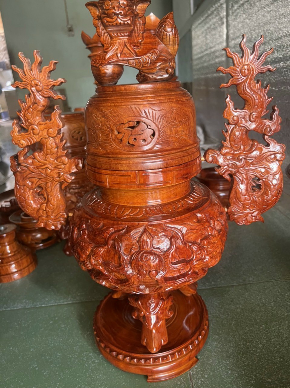 Đỉnh Lư hương thờ cúng Nội Thất cao 50cm