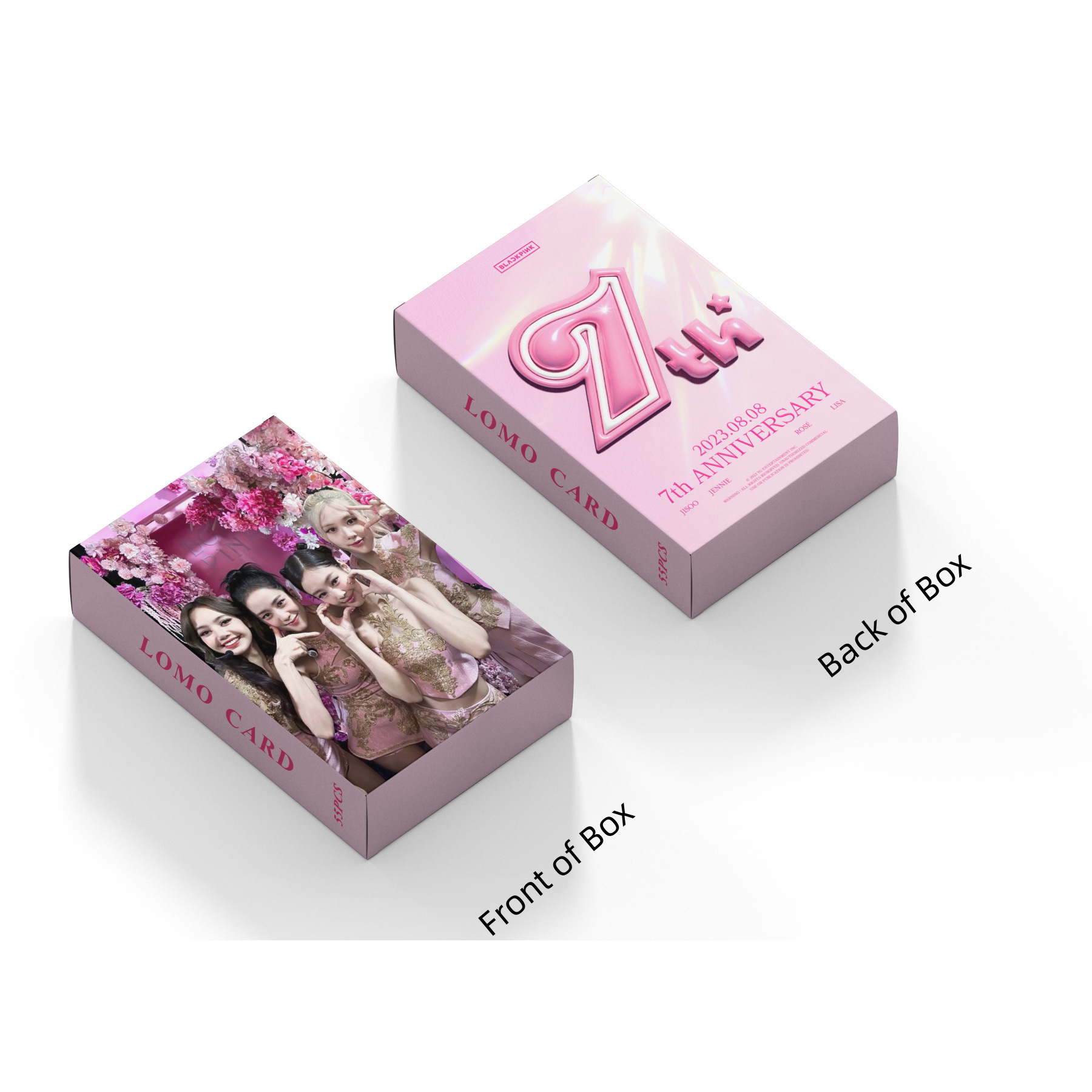 Set 55 lomo card Blackpink kỷ niệm 7 năm debut