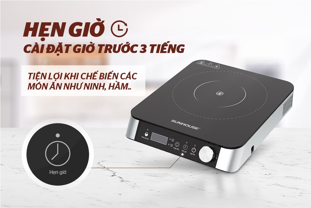 BẾP HỒNG NGOẠI HAI VÒNG NHIỆT SUNHOUSE SHD6024 - Hàng Chính Hãng