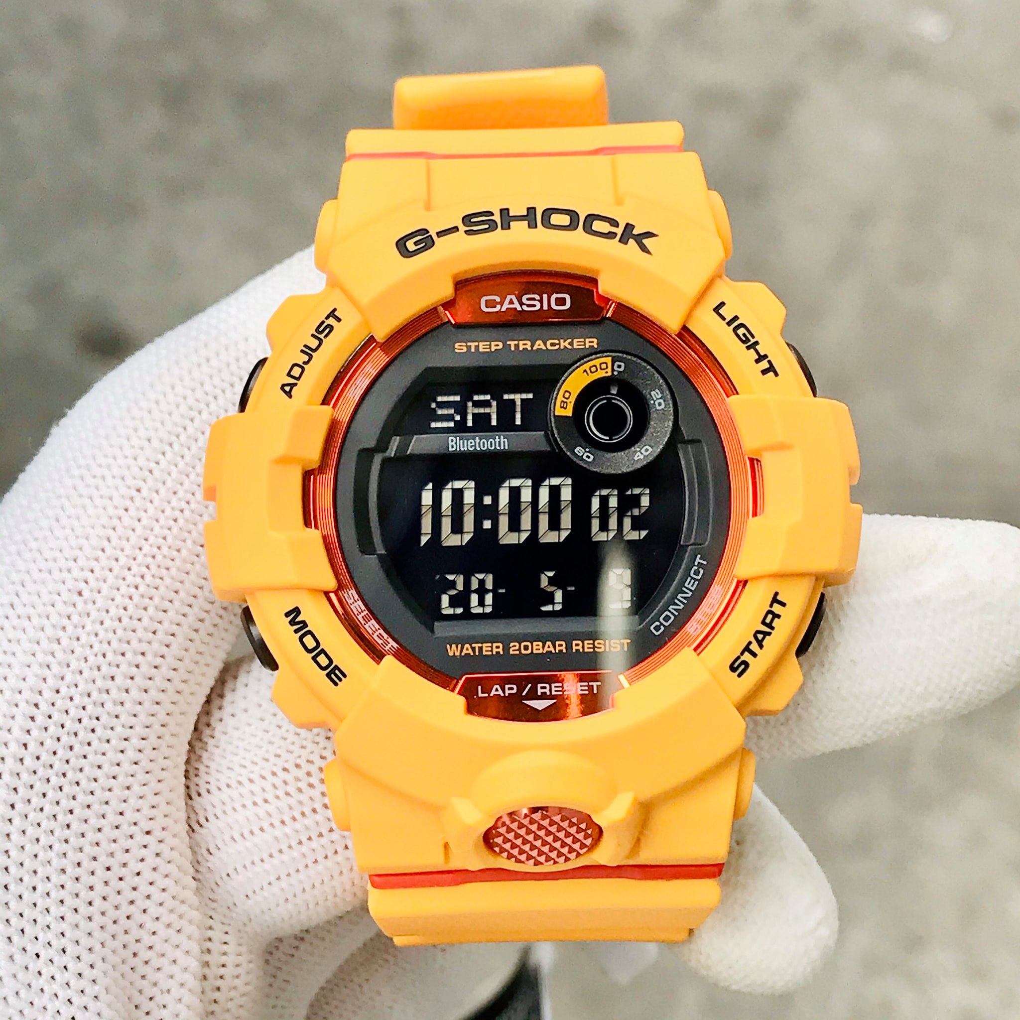 Đồng Hồ Nam Dây Nhựa Casio G-Shock GBD-800-4DR Bluetooth - Đếm bước chân - Đo lượng Kcalo đã đốt | GBD-800-4 G'Squad Step Tracker