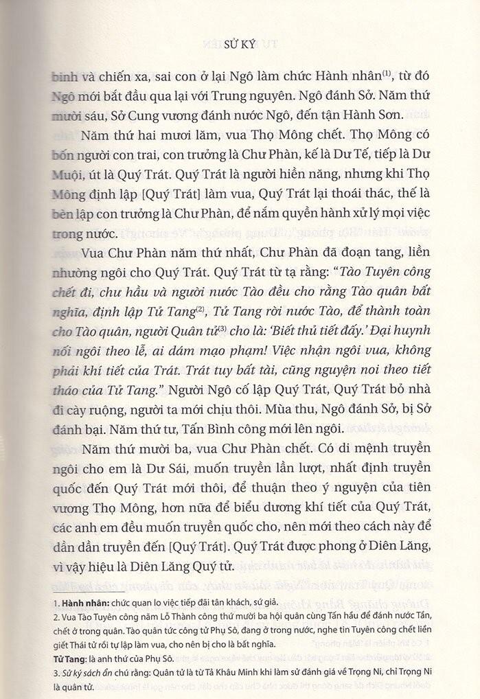 Sách Sử Ký III - Thế Gia