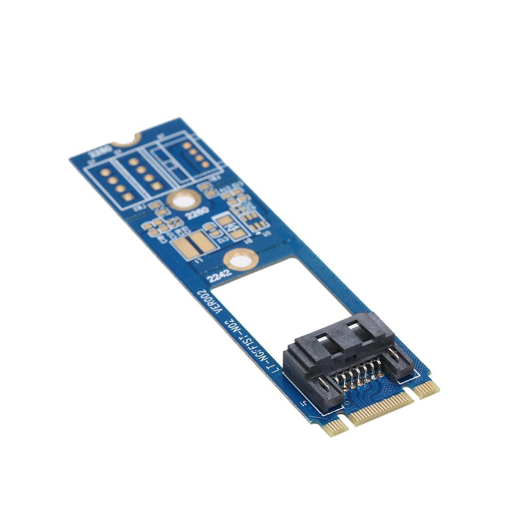 M.2 NGFF SATA to 7Pin NGFF SATAIII Connector HDD SDD Converter Card Adapter