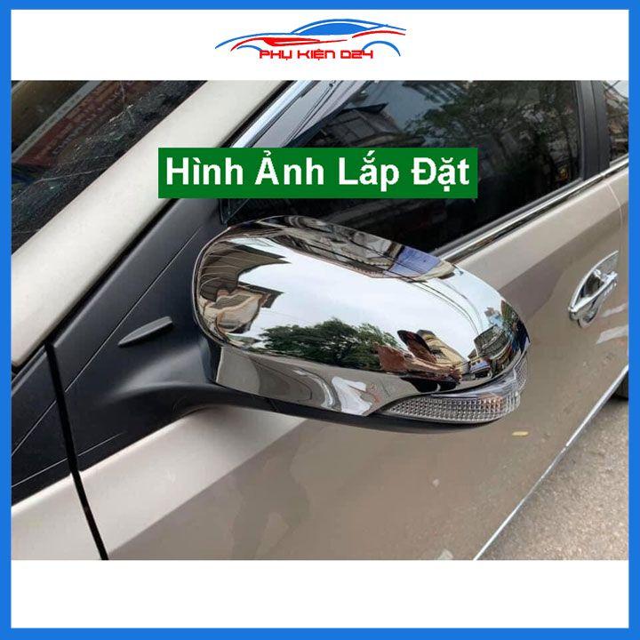 Ốp gương Vios 2018-2019 mạ crom bảo vệ chống trầy trang trí làm đẹp xe