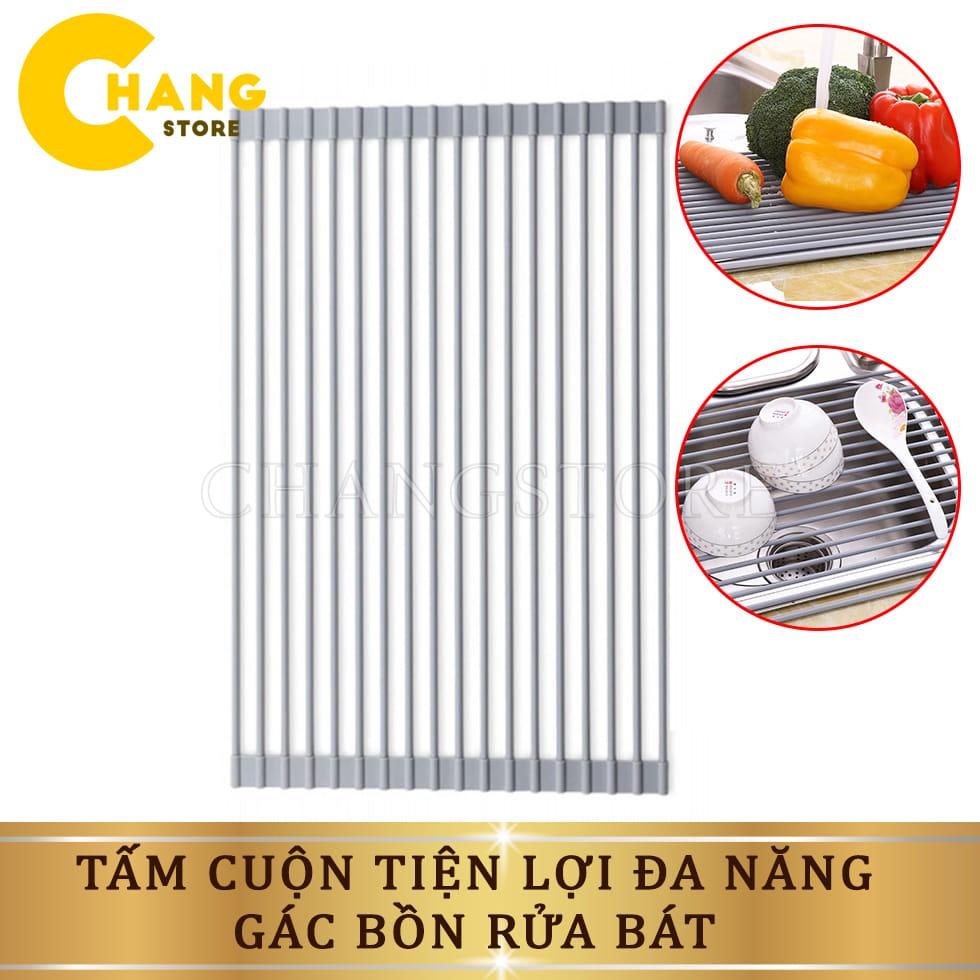 Tấm Inox Đựng Đồ Bồn Rửa Bát, Kệ Đa Năng Hình Chữ Nhật Gác Bồn Rửa Bát