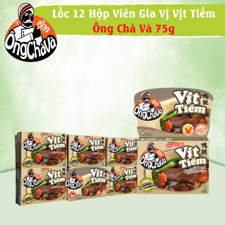 Combo 12 Hộp Viên Gia Vị Vịt Tiềm Ông Chà Và 75g