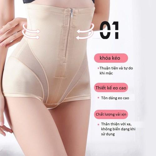 Quần Gen Nịt Bụng Kéo Khóa Có 3 Hàng Nấc Cài Hàng Quảng Châu Cao Cấp | Quần Gen Định Hình Hàng Quảng Châu Cao Cấp
