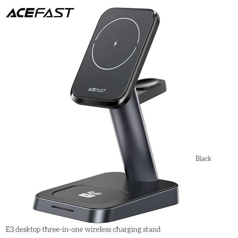 Giá Đỡ Adapter Sạc Nhanh Không Dây Acefast 3 In 1 E3 - Hàng Chính Hãng