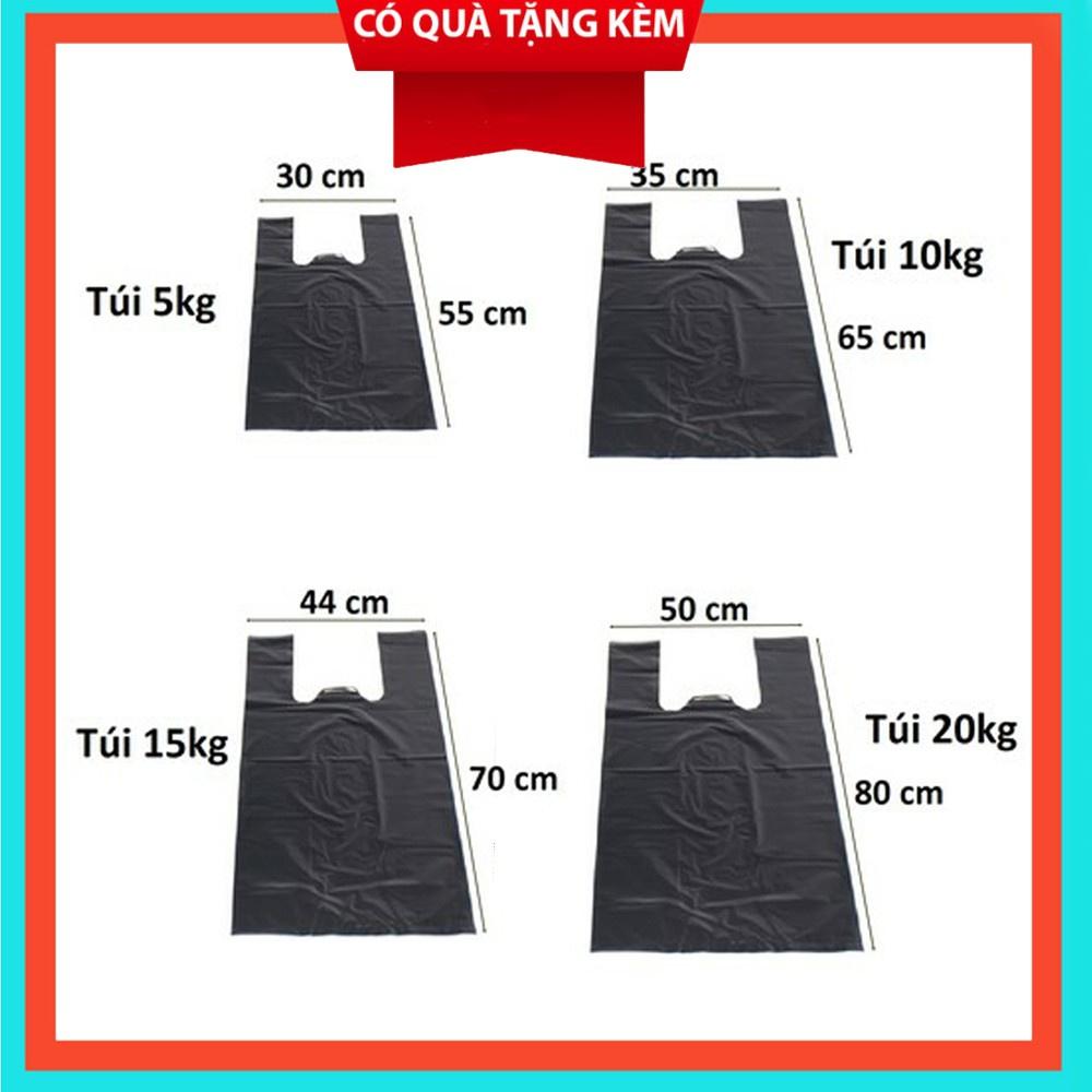 TÚI BÓNG ĐEN 2 QUAI ĐỰNG RÁC ĐỰNG ĐỒ HÀNG DAI DÀY ĐỦ KÍCH CỠ 1 Kg