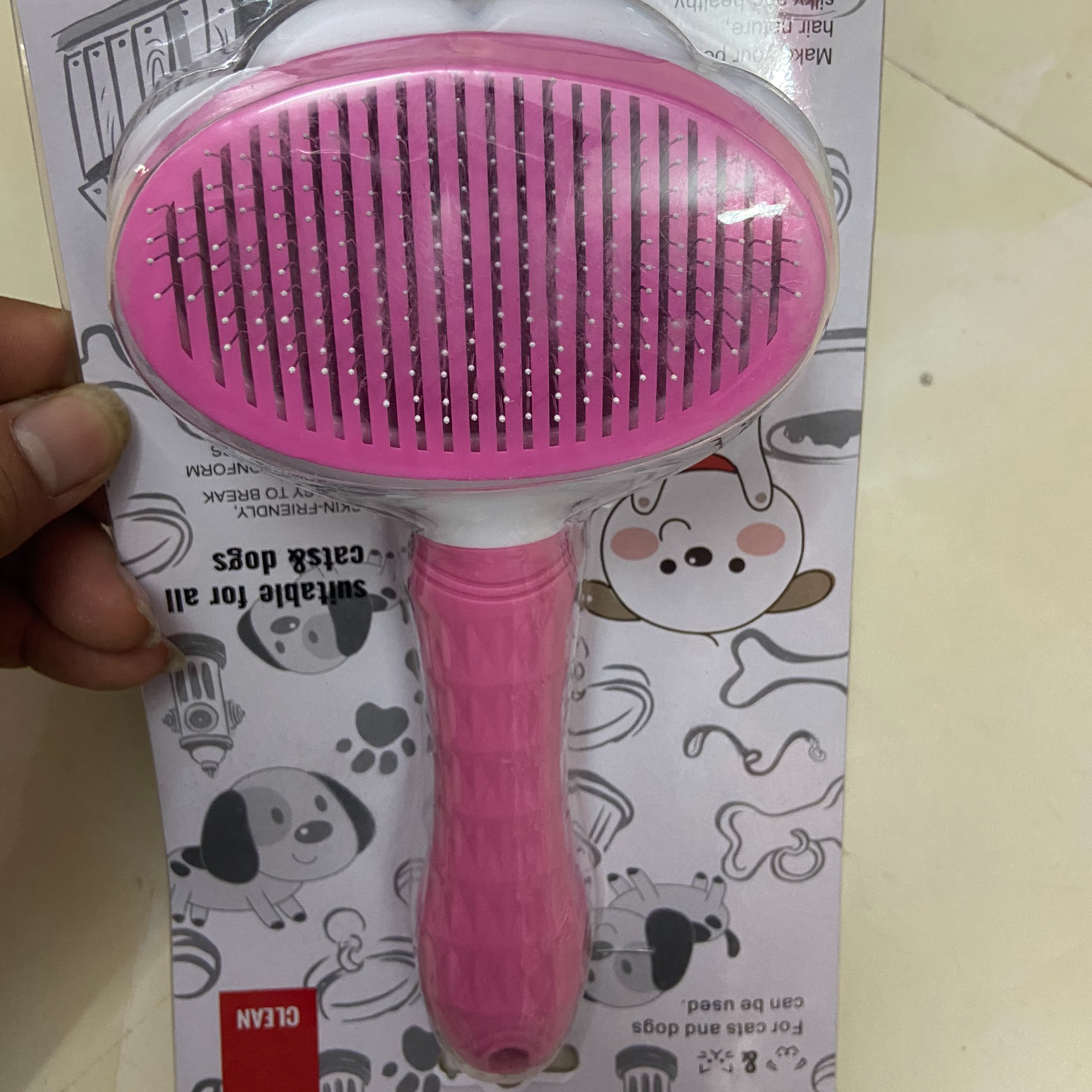 Lược chải lông mèo có nút bấm ELS