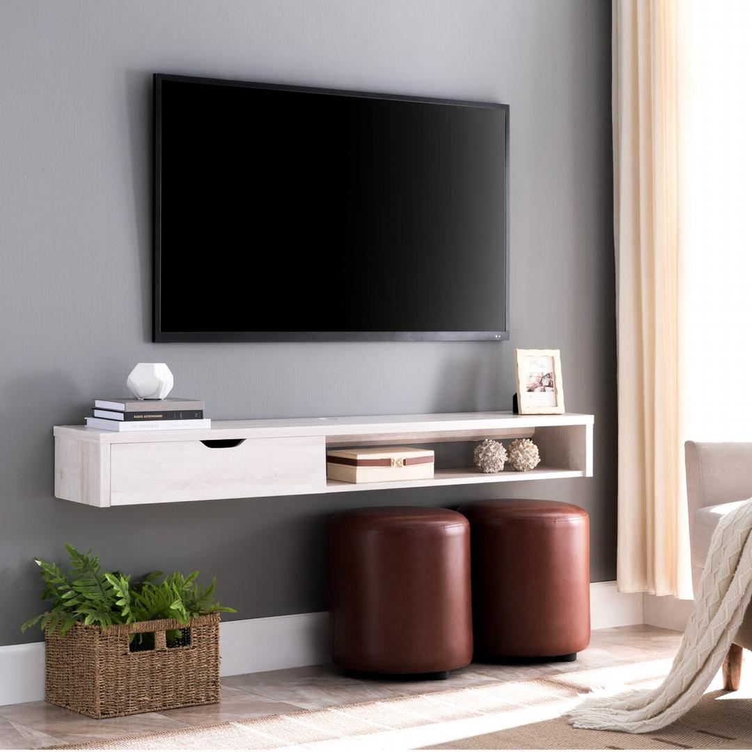 Kệ Tivi gỗ hiện đại SMLIFE Topher | Gỗ MDF dày 17mm chống ẩm | D150xR25xC18cm