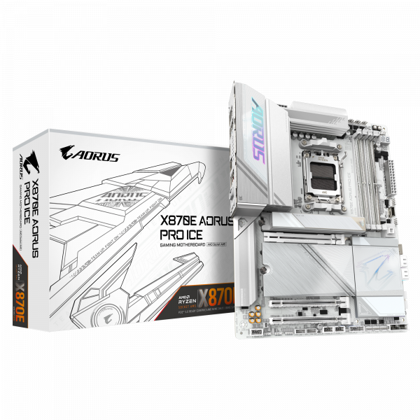 Bo Mạch Chủ Main Gigabyte X870E AORUS PRO ICE Socket AM5 - Hàng Chính Hãng