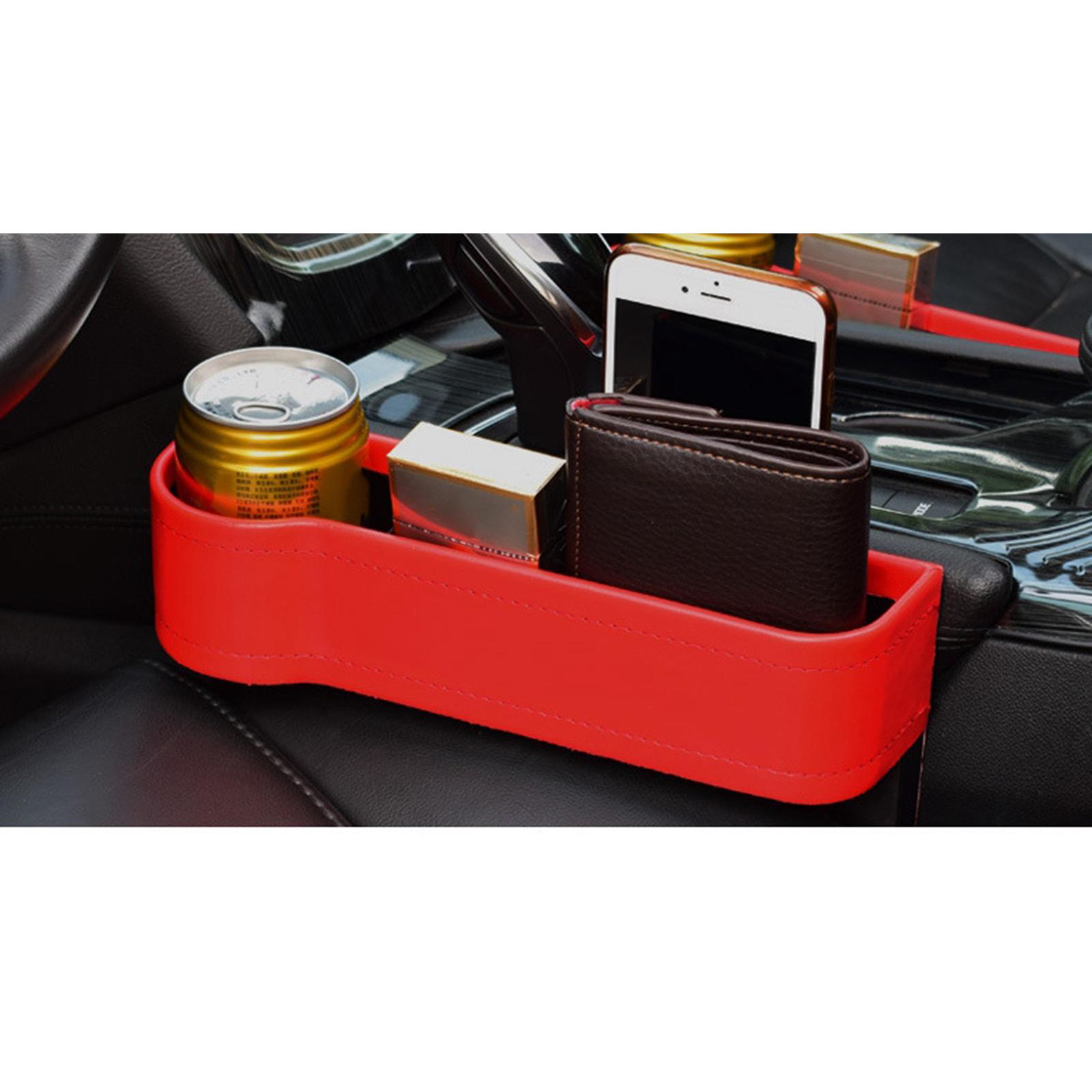 2 Pack Car Seat Gap Filler Car Front Seat Gap Organizer Car Front Seat with Cup Holder Side Car Seat Organizer