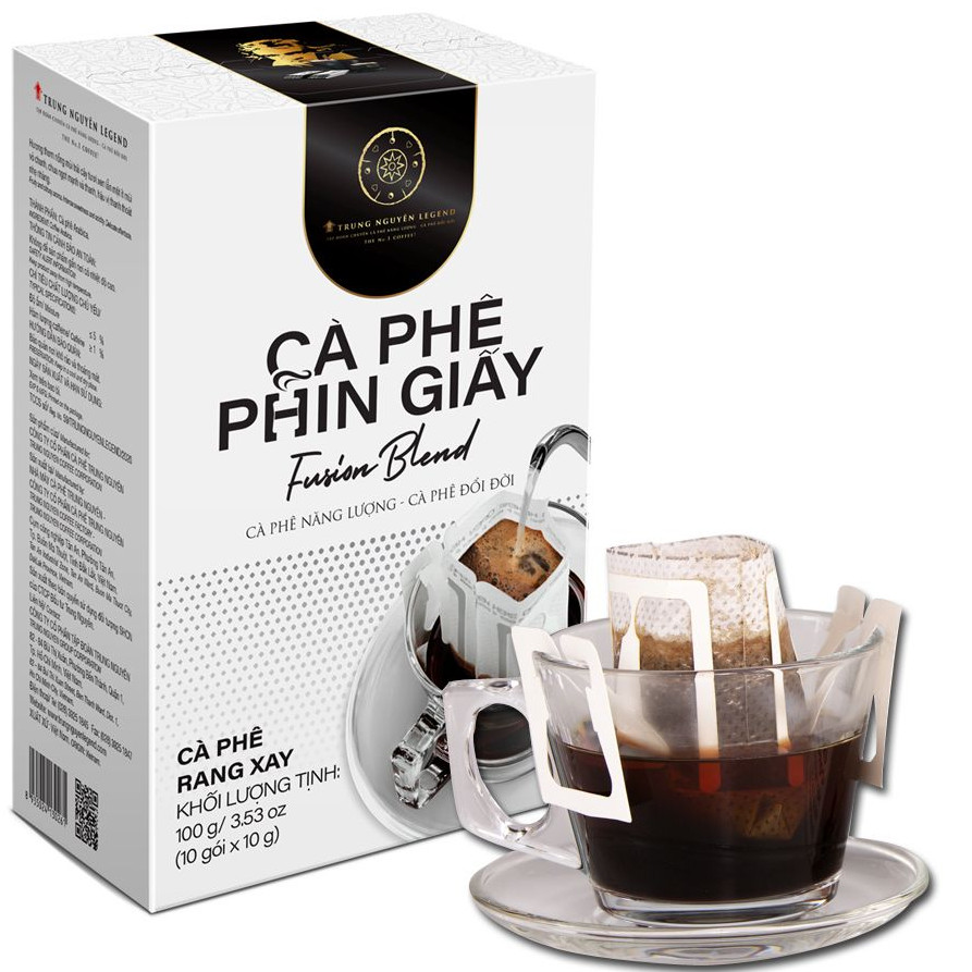 Cà phê Phin Giấy Trung Nguyên Fusion Blend( Hộp 10 Phin)