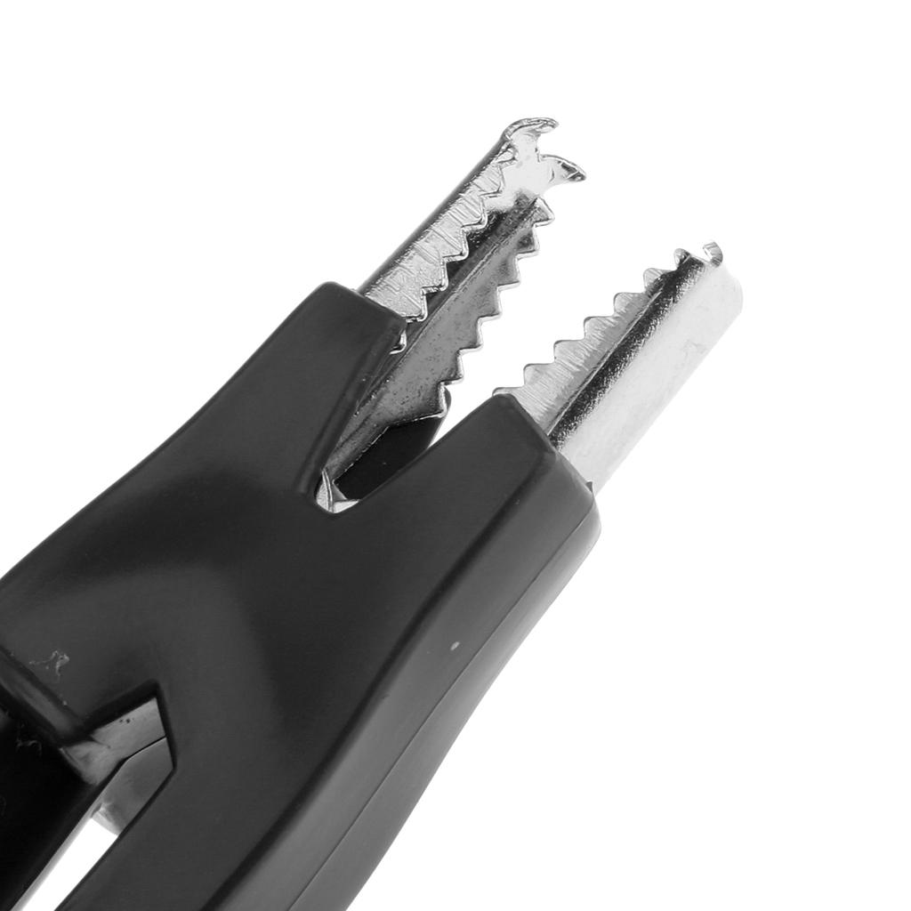 10mm Insulated Electric Alligator Clip Clamp Connector for Test Lead Black
