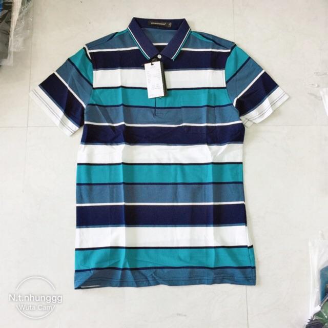Áo phông nam trung niên ngắn tay có cổ chất bao đẹp co giãn 4 chiều Quần áo nam trung niên