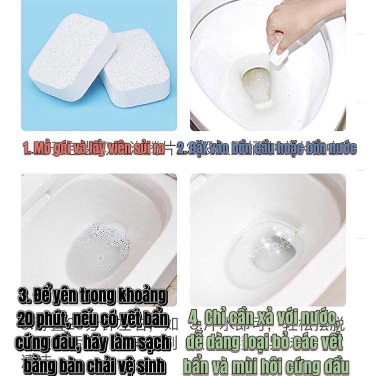 Hộp 12 Viên Nén Tẩy Vệ Sinh Bồn Cầu Toilet Nhà Vệ Sinh