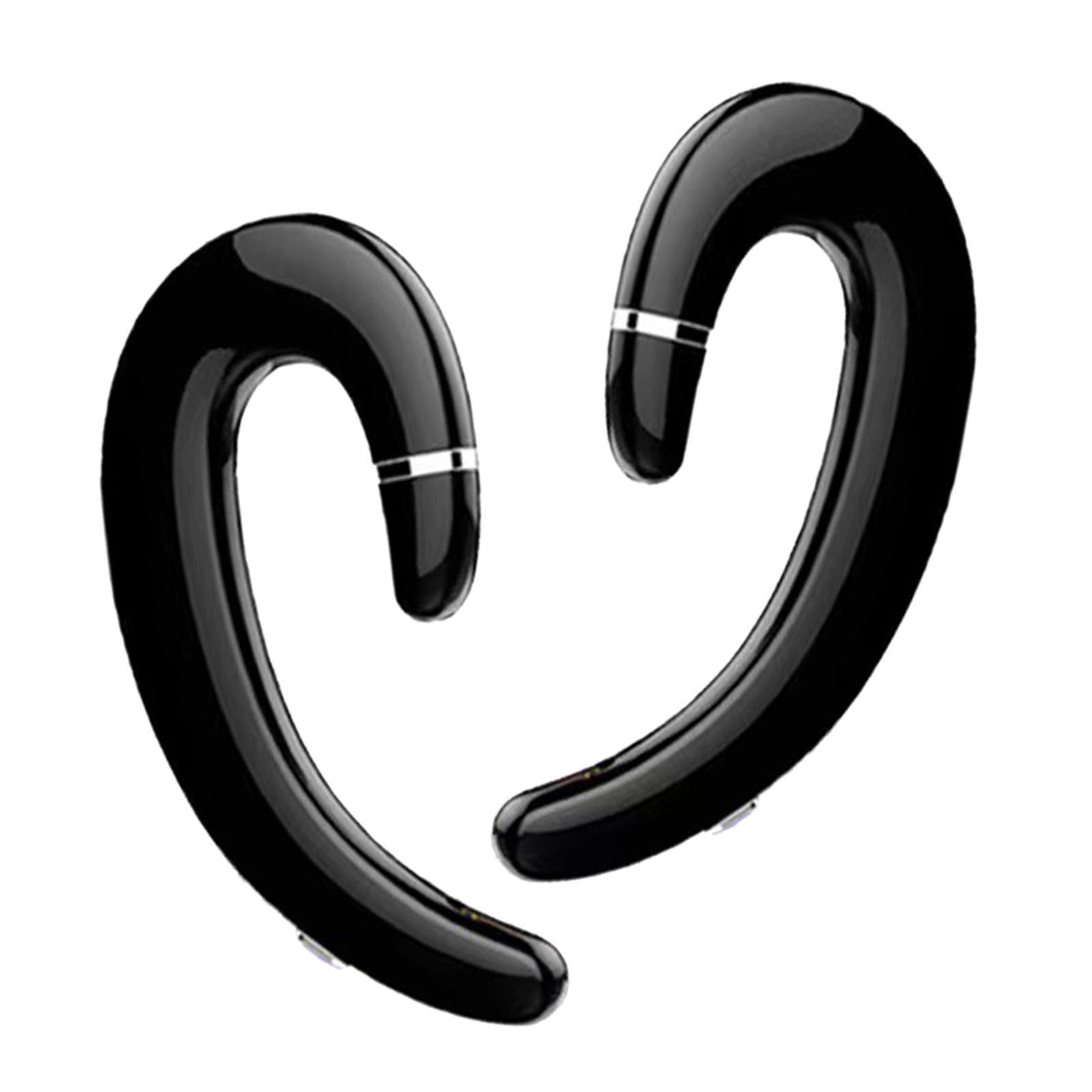 Bluetooth 5.0 Headphone, Ear Hook Low Latency HD Calling Earpiece for Sports Business