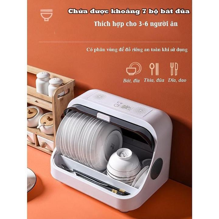 Tủ Chén Làm Khô Diệt Khuẩn Bằng Tia UV - Home and Garden