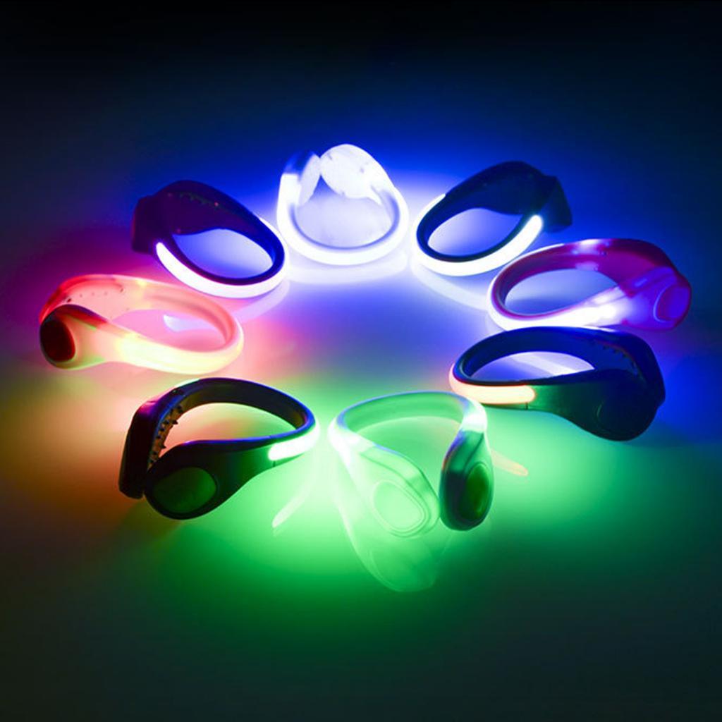 Waterproof Night Running Reflective Gear Flashing LED Shoes Clip Lights for Cycling Jogging Running Camping Outdoor Sports