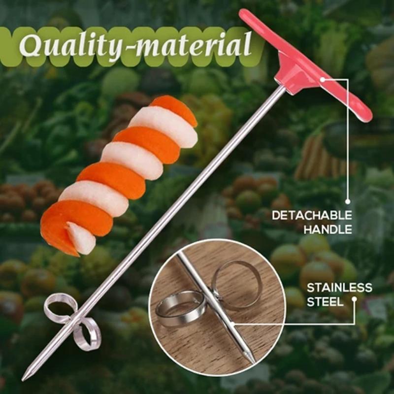 Potato Spiral Cutter Manual Roller French Fry Cutter Making Twist Shredder Grater Vegetable Slicer Kitchen Gadget Cooking Tools