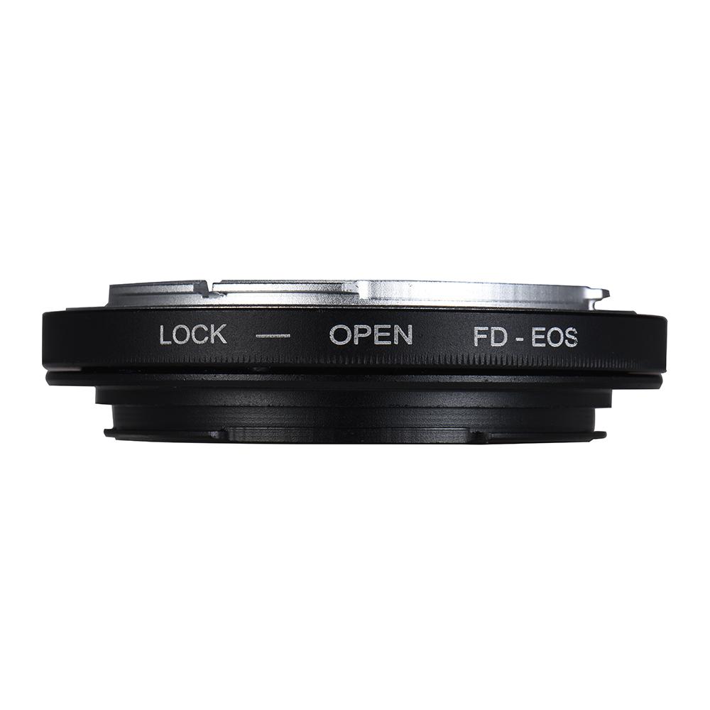 FD-EOS Lens Mount Adapter Camera Lens Adapter Ring with Optical Glass Focus Infinity FD Lens to EOS EF Mount Body for