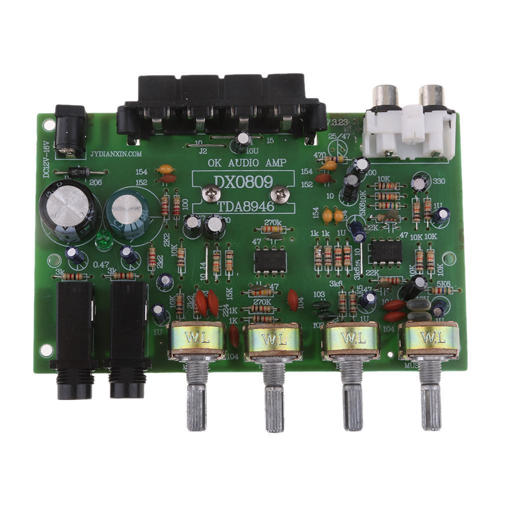 DX0809 Amplifier 12V 60W Peak Stereo Audio Power Amplifier Board DIY