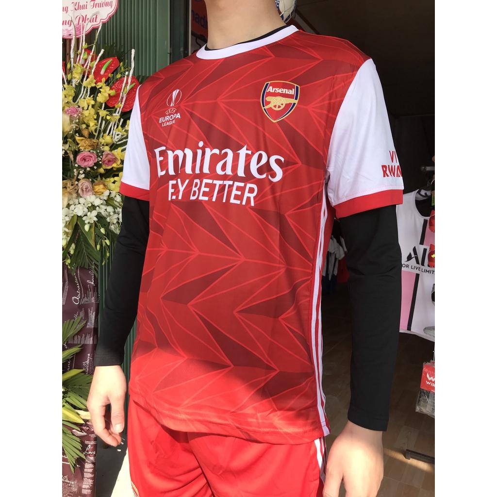 Mẫu quần áo đá bóng thể dục thể thao cao cấp CLB Arsenal