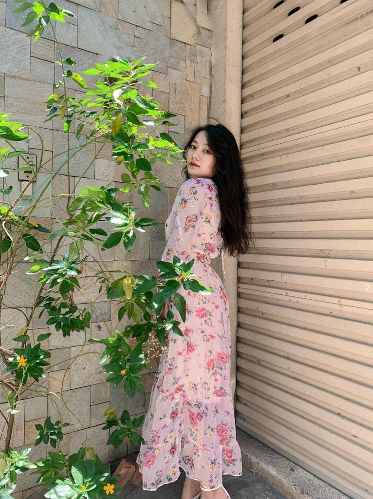 ĐẦM MAXI HOA NHÚN EO 77622632 [MỎ CHU SHOP