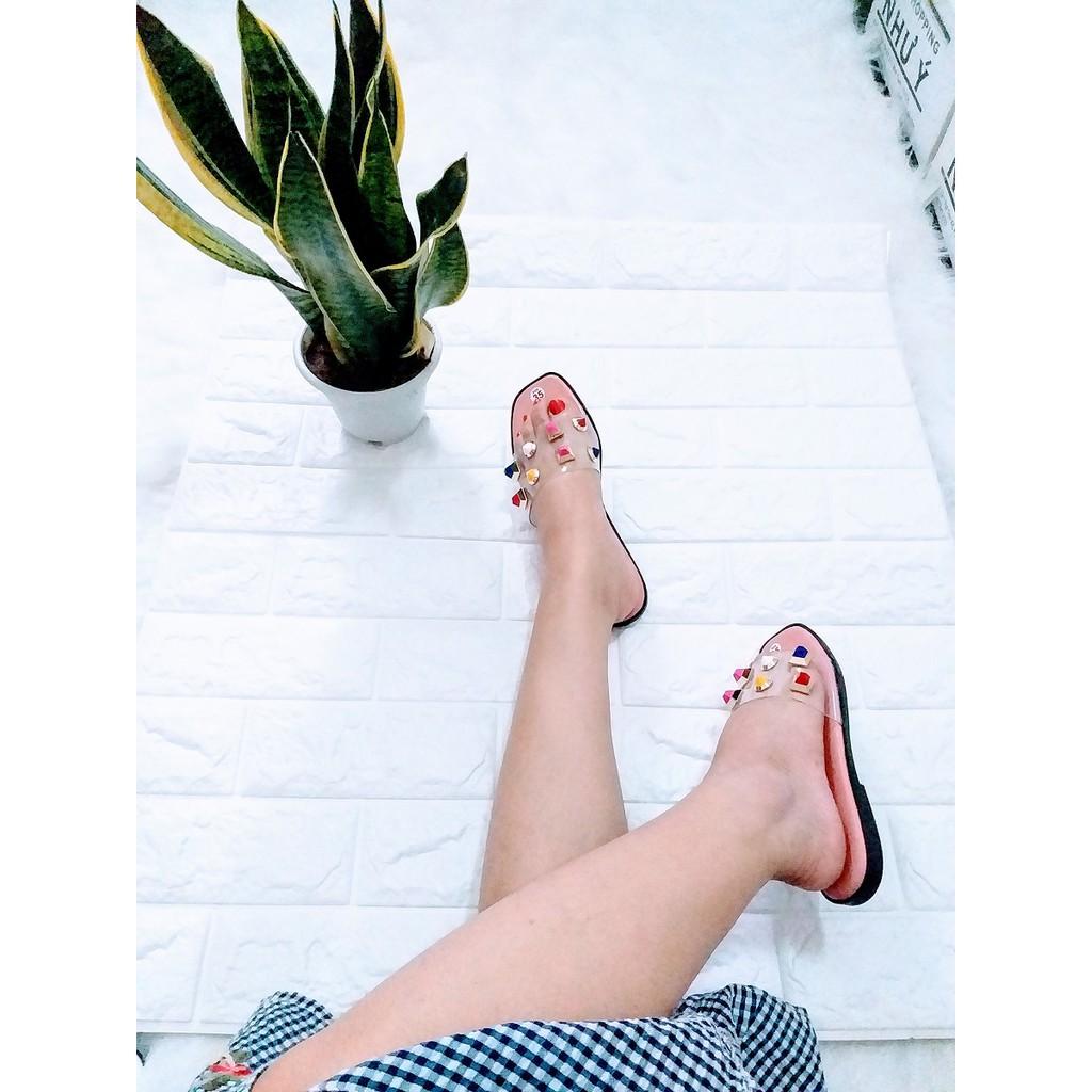 Dép MiCa Đính Đá Hột Xoàn