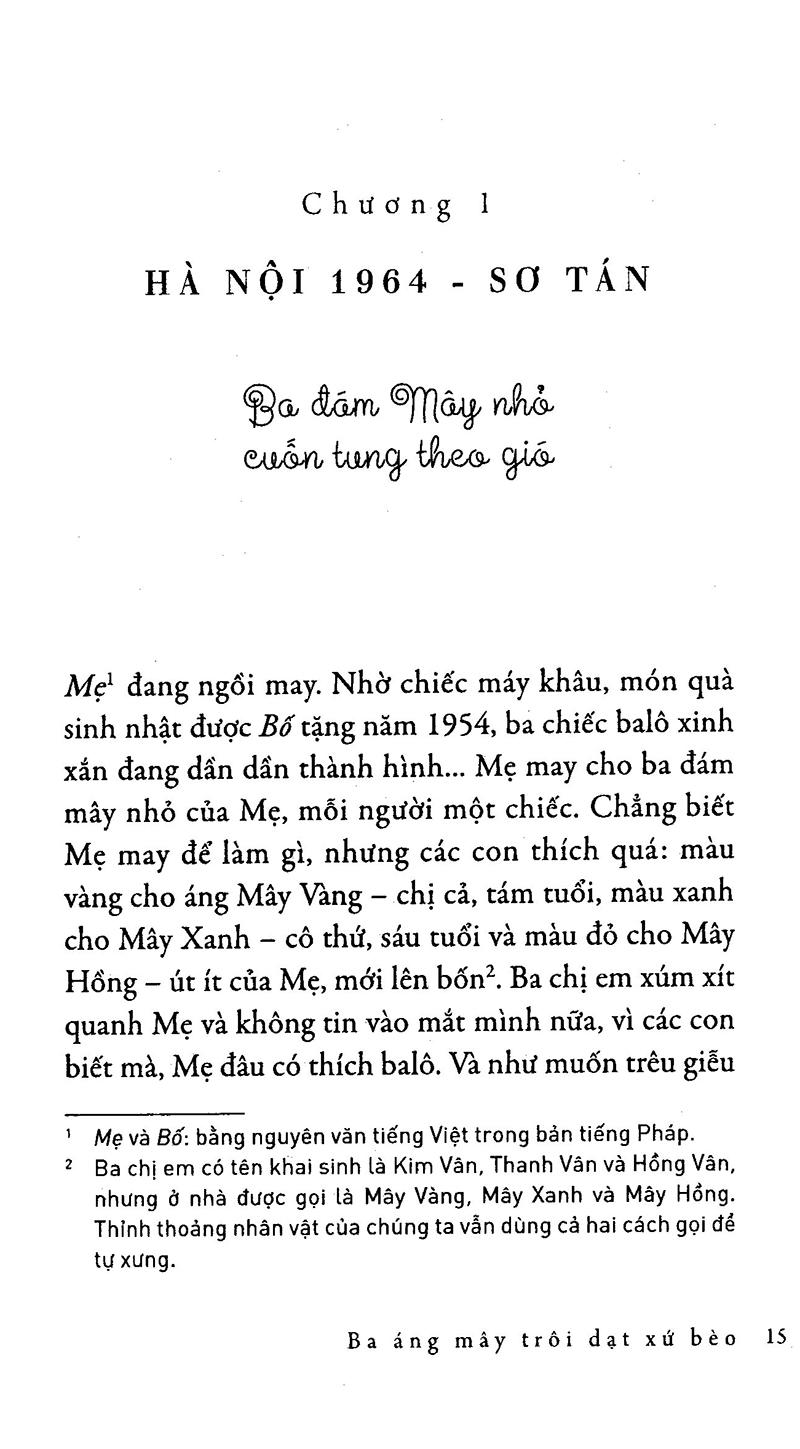 Sách Ba Áng Mây Trôi Dạt Xứ Bèo