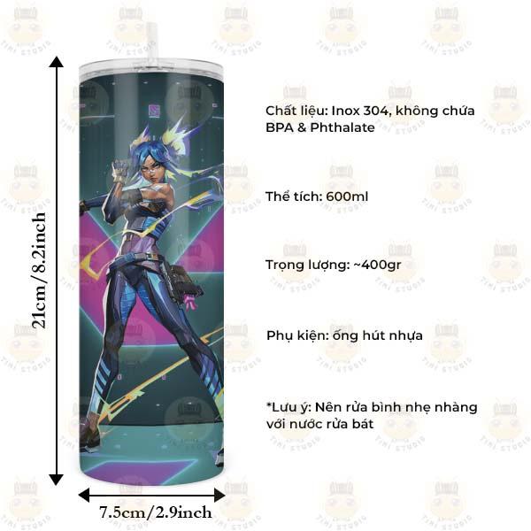 Bình Giữ Nhiệt Hình Valorant - Tỉ Mỉ Studio - Mã 1507AT01
