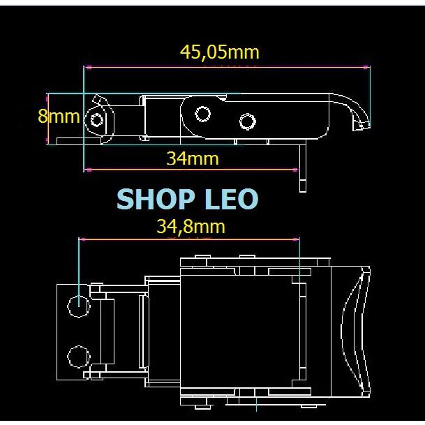 Khóa gài inox 304 - Tai gài DIY lọc thùng - phụ kiện chế lọc-shopleo