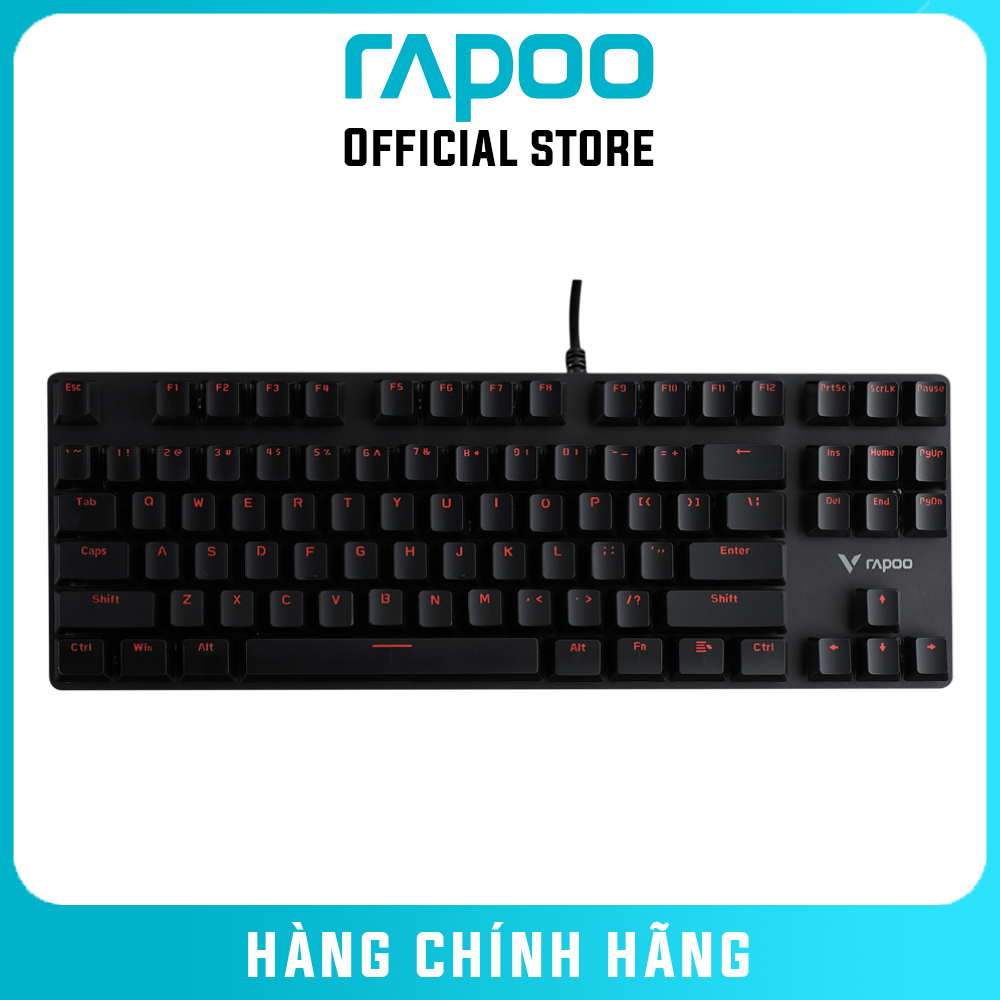 Bàn Phím Cơ Có Dây Gaming Rapoo V500alloy Đen - Hàng Chính Hãng