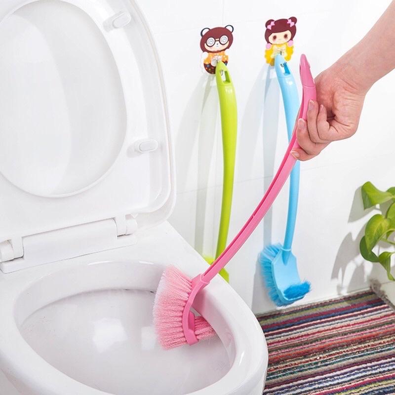 Cọ Chà Toilet 2 Đầu Bằng Nhựa