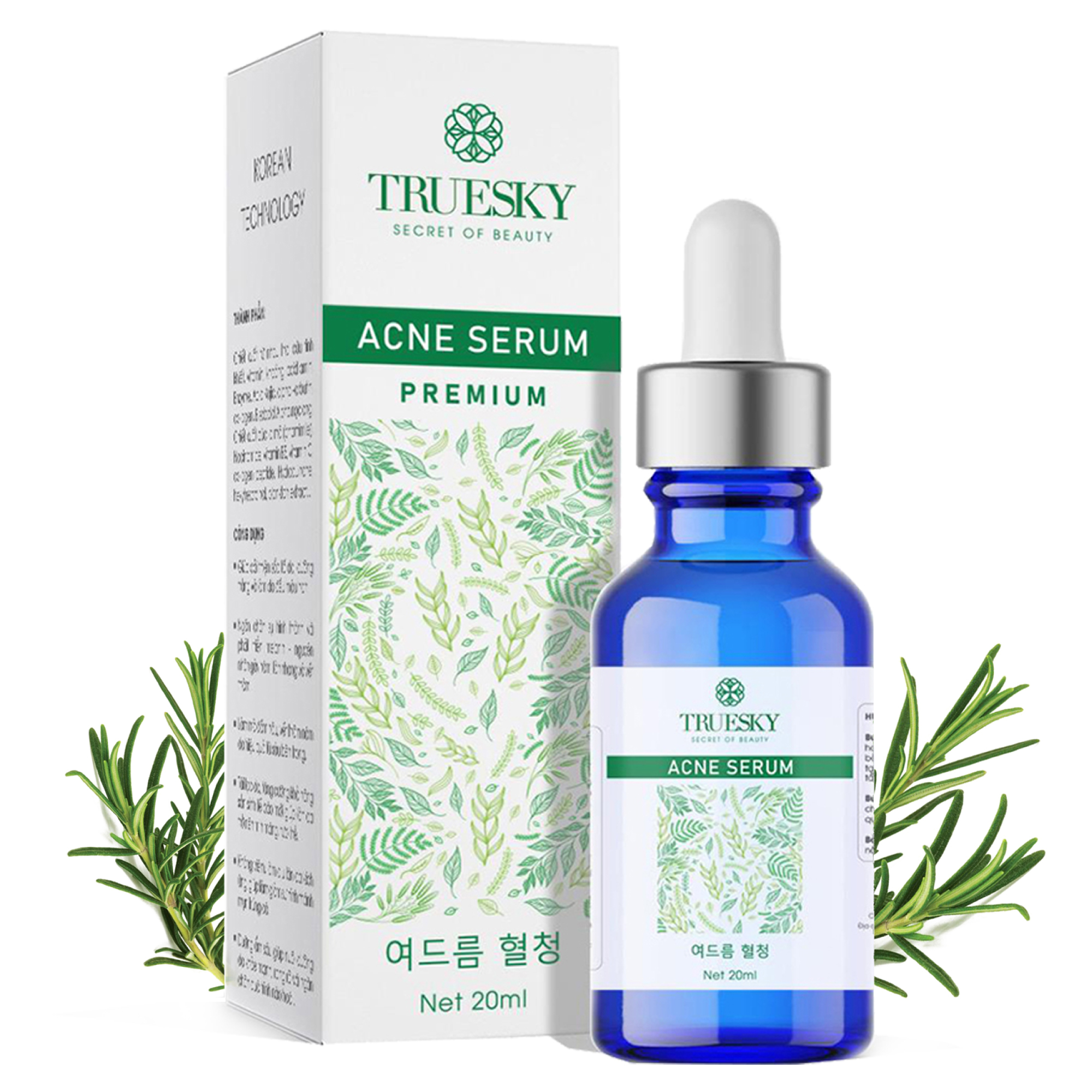 Serum ngừa mụn trắng da Truesky Premium chiết xuất tràm trà thiên nhiên 20ml - Acne Serum