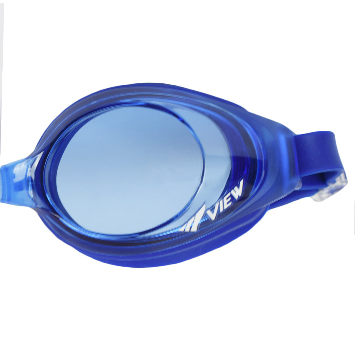 Bộ Kính Bơi VIEW V610 BL (Xanh dương đậm) Chống Sương Mù Chống tia UV Và Nón Bơi View V31 (Xanh dương đậm) - Hàng chính hãng 100% sản xuất tại Nhật Bản