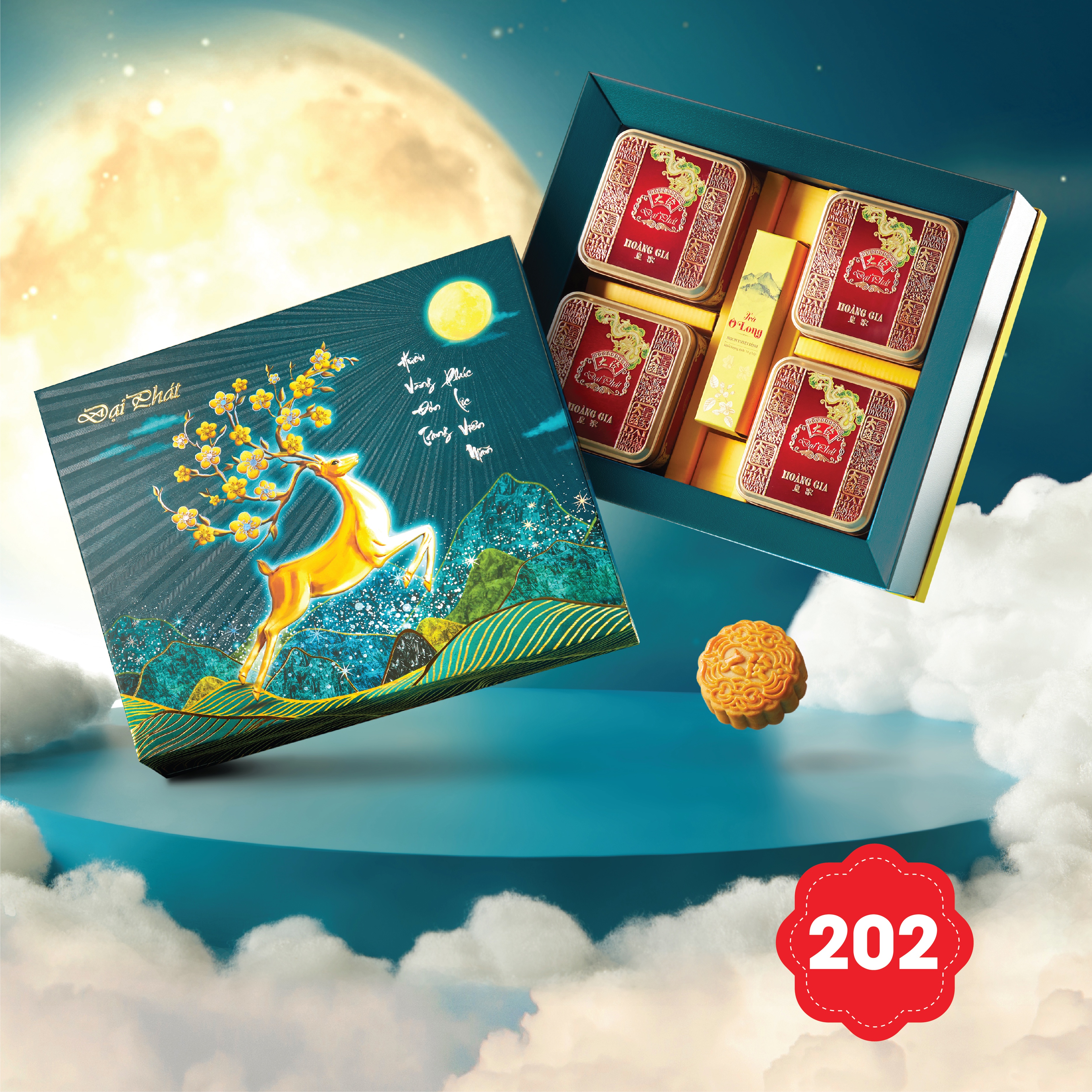 Hộp Bánh Trung Thu Đại Phát - Lễ Hộp Hảo Hạng 202