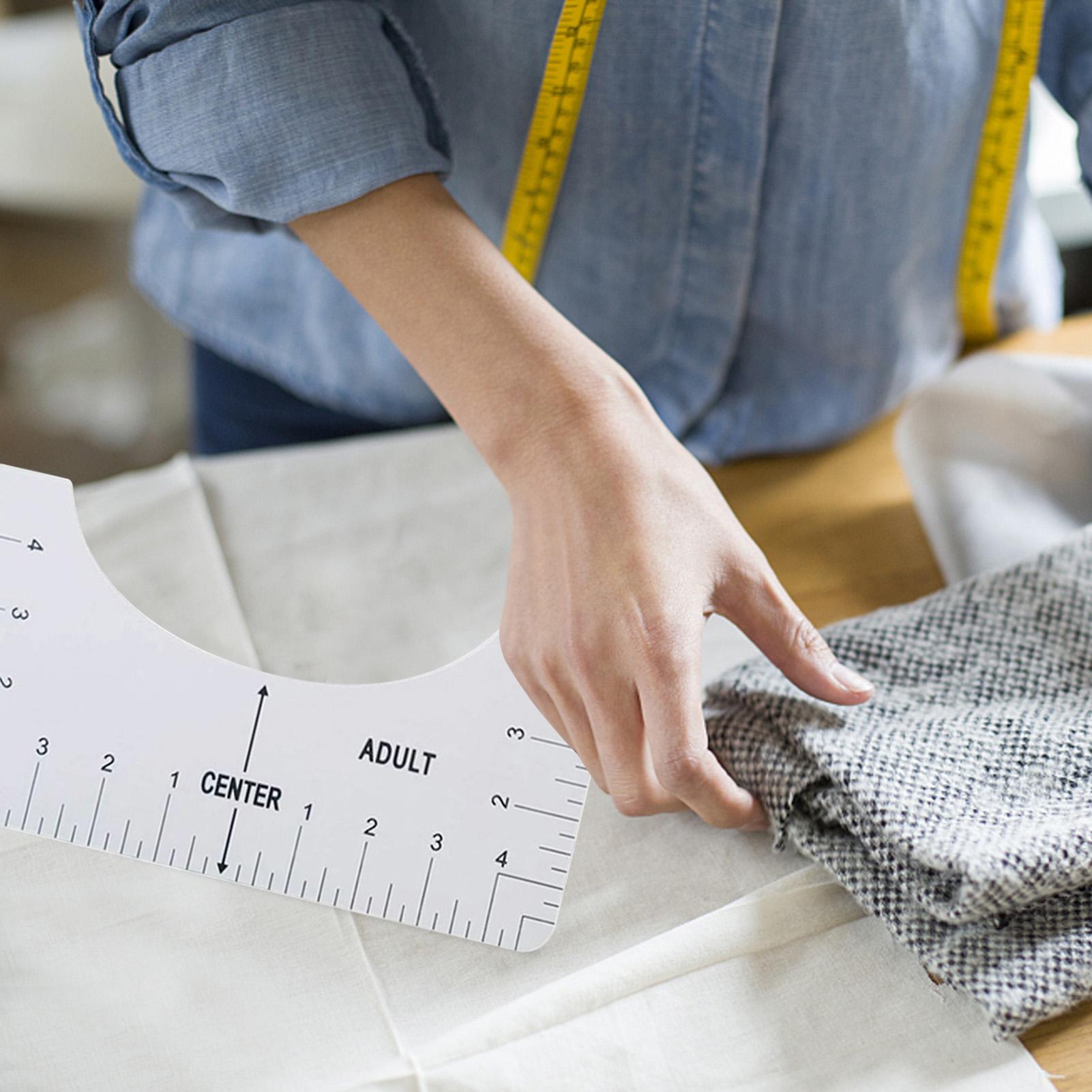 Set 4 Thước Đo May Mặc T-Shirt Kích Thước Người Lớn Pvc