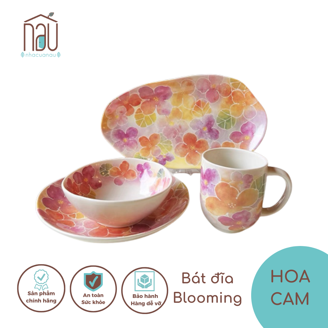 Bộ chén bát đĩa sứ Hoa Cam cho bàn ăn sang trọng rực rỡ; còn thích hợp hơn khi làm quà tặng biếu, tân gia, về nhà mới...