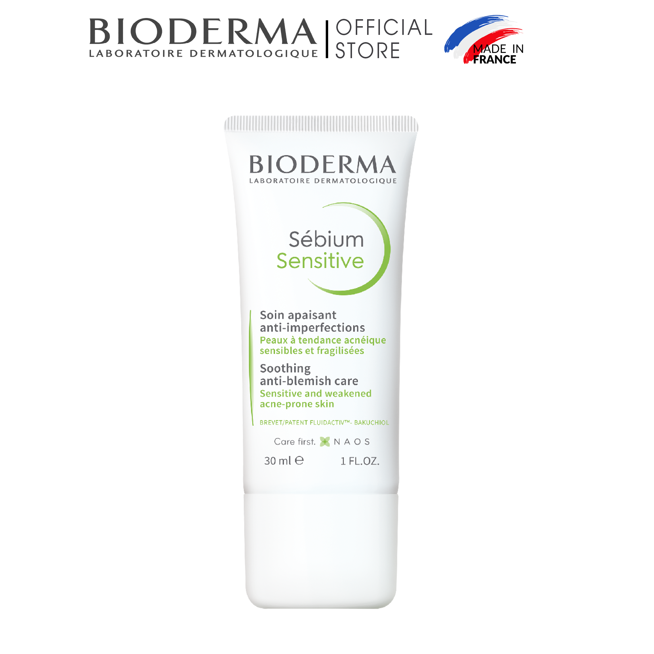 Kem Dưỡng Chăm Sóc Da Dầu Mụn Nhạy Cảm Bioderma Sébium Sensitive 30ml