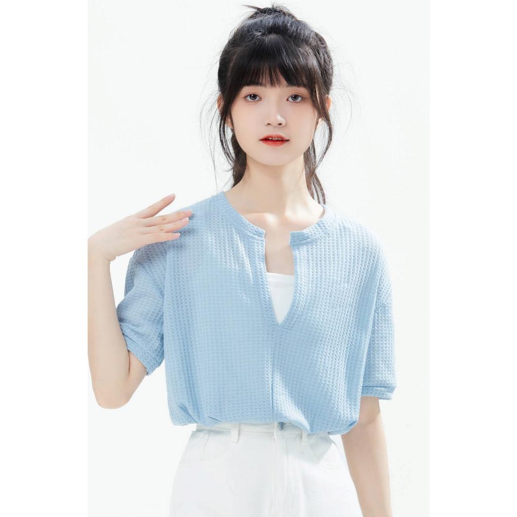 [L2M] SET 2 ÁO LIỀN NHAU len dệt kim Montoghi Quảng Châu cổ V dáng croptop nhúm eo siêu xinh
