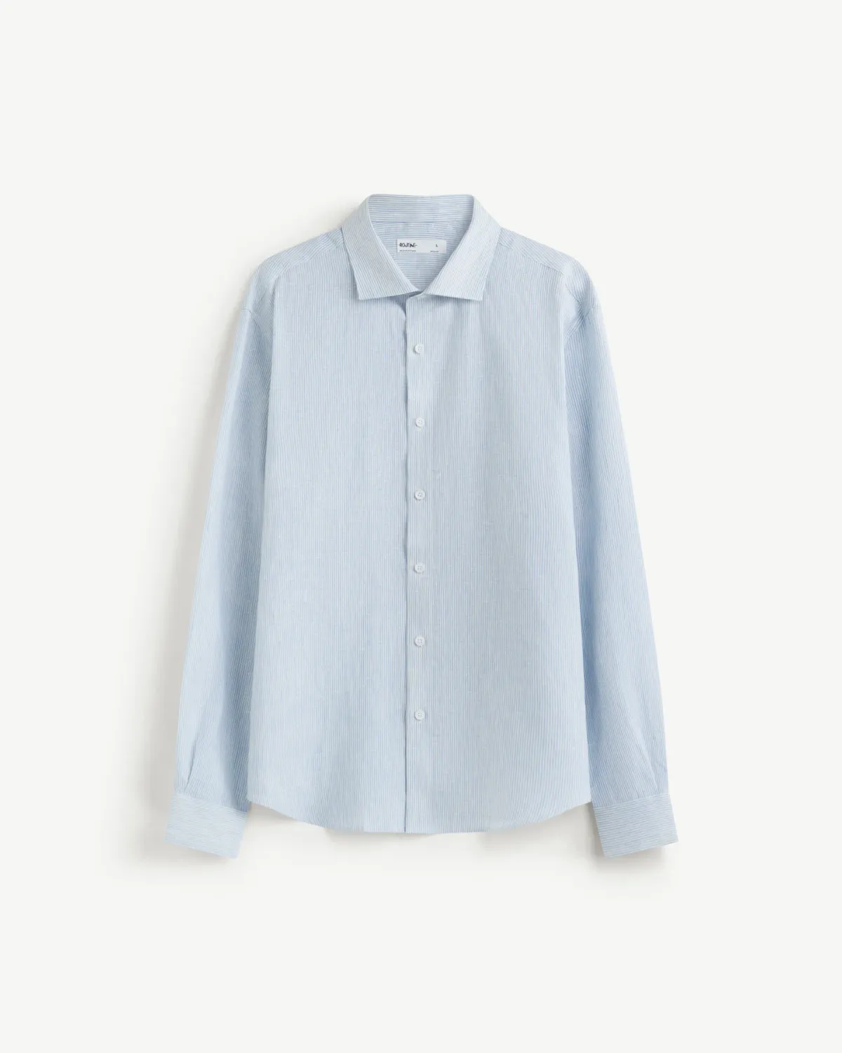 Áo sơ mi tay dài nam linen sọc. Regular - ROUTINE 10S26SHL035